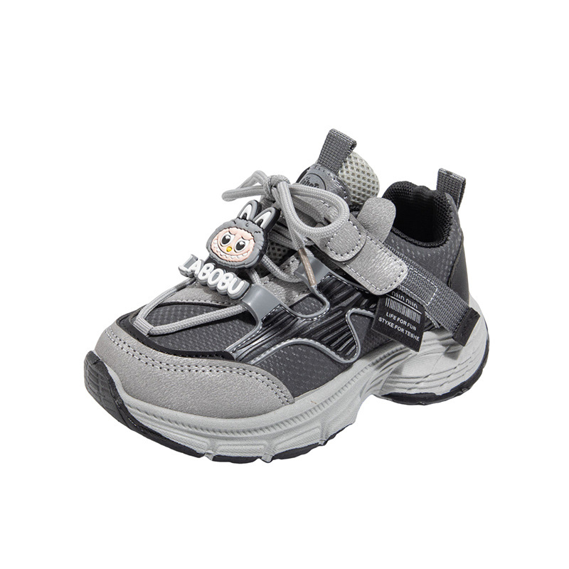 Unisex dječje tenisice s flecom unutarnjom i mekanim potplatom, cartoon stil dad sneakers za trčanje