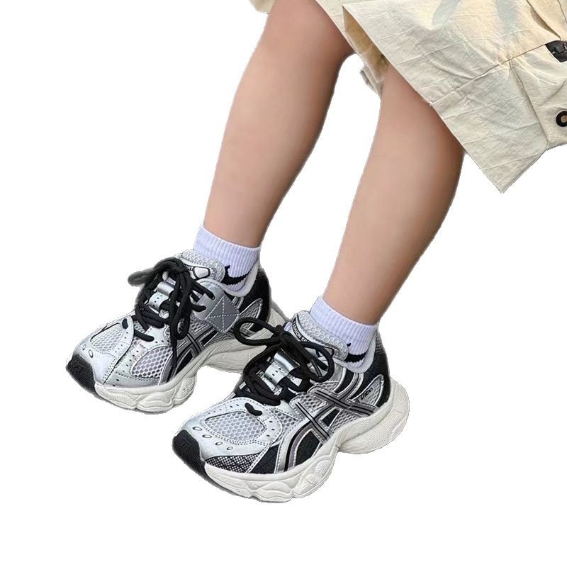 Dječje tenisice u stilu dad shoes s gornjim dijelom od mrežice, 2026 proljeće–ljeto, prozračne unisex sportske patike za djevojčice i dječake, retro dizajn