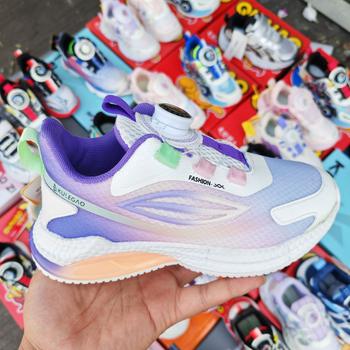 Runzhe dječje mrežaste tenisice, unisex, prozračne, prednje vezivanje, pjenasta potplata, prugasti uzorak, dobna skupina 4–12