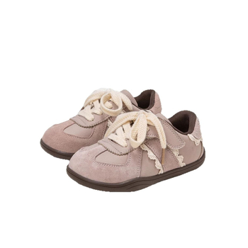 Lányoknak készült edzőcipő PU felsőrésszel, csúszásmentes, kopásálló talppal, Velcro-zárás, 2025 tavasz, 1–12 éves korig