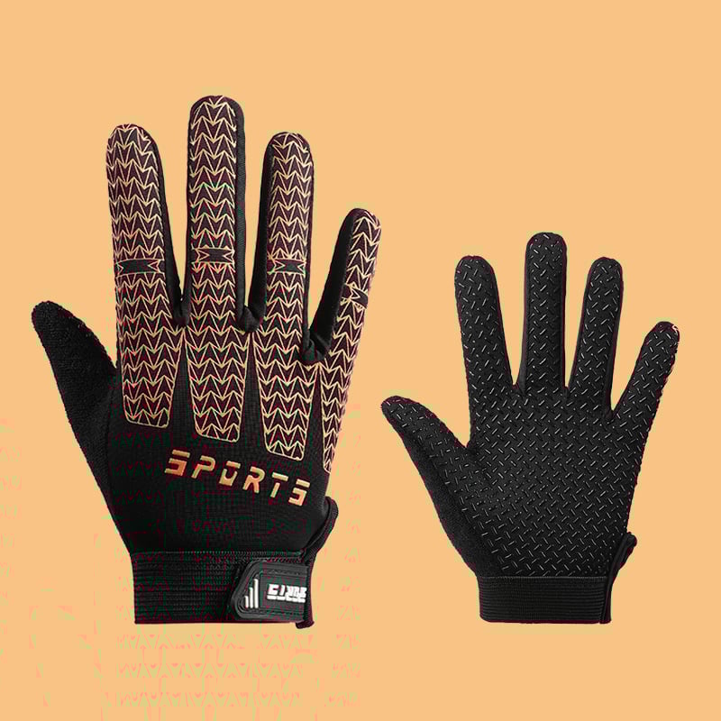 Gyerekek külső sport kesztyűi – csúszásmentes, lélegző, kopásálló, poliészterből, félujjas kialakítás, 4–12 éveseknek, nyár és ősz