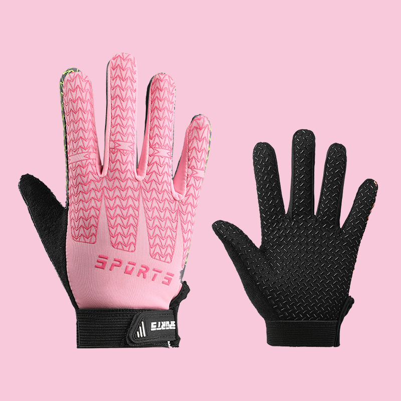 Gyerekek külső sport kesztyűi – csúszásmentes, lélegző, kopásálló, poliészterből, félujjas kialakítás, 4–12 éveseknek, nyár és ősz