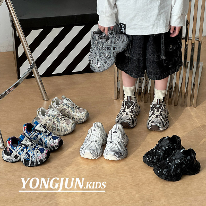 Dječje tenisice Dad Shoes stil, lagane, otporne, s remenom na gornjem dijelu, gumeni potplat, za djecu 4–16 godina