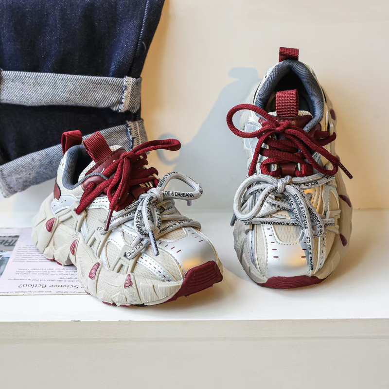 Dječje tenisice u stilu dad shoes, gornji dio od mikrovlakana, EVA đon, izlazak proljeće 2025, za djecu 4–16 godina, neutralan spol