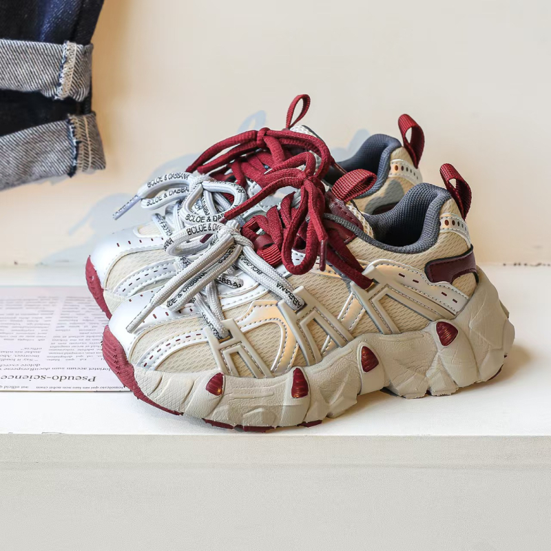 Dječje tenisice u stilu dad shoes, gornji dio od mikrovlakana, EVA đon, izlazak proljeće 2025, za djecu 4–16 godina, neutralan spol