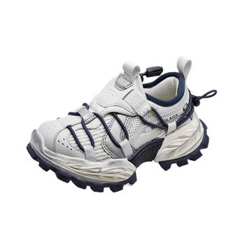 Dad Shoes – Uniszex sportos chunky futócipő Velcro-ös zárással, minden évszakra, gumírozott talp, csúszásmentes, felül szuper szálból