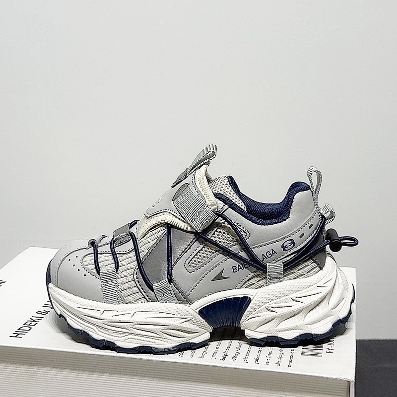 Dad Shoes – Uniszex sportos chunky futócipő Velcro-ös zárással, minden évszakra, gumírozott talp, csúszásmentes, felül szuper szálból