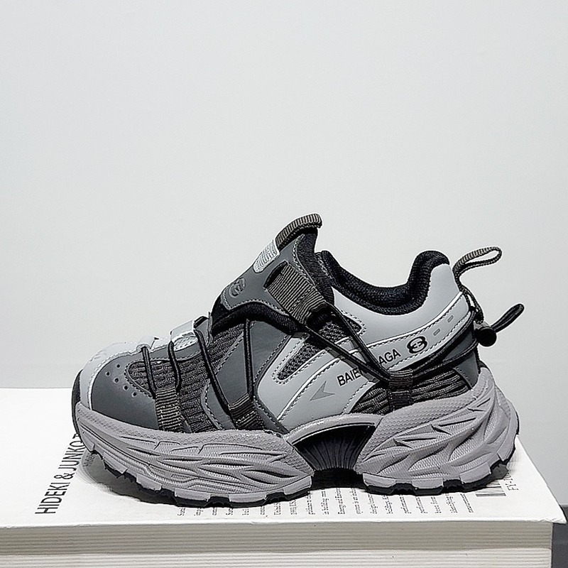 Dad Shoes – Uniszex sportos chunky futócipő Velcro-ös zárással, minden évszakra, gumírozott talp, csúszásmentes, felül szuper szálból