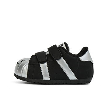 Dječje cipele s Velcro kopčom, pliš unutarnja obloga, dizajn sa smiješnim licem, prozračne, debeli đon, protuklizne