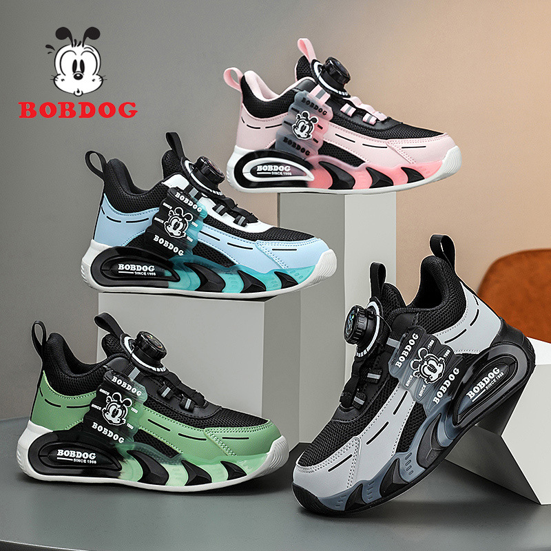 Pantofi de alergare pentru copii — panou din plasă, impermeabili, respirabili, talpă EVA antiderapantă, închidere cu cataramă rotativă