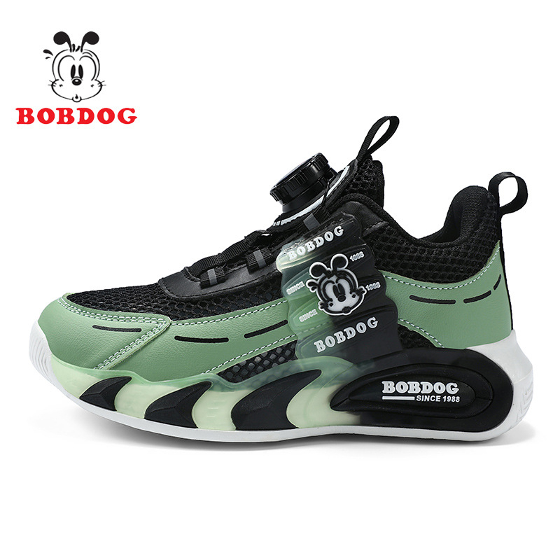 Pantofi de alergare pentru copii — panou din plasă, impermeabili, respirabili, talpă EVA antiderapantă, închidere cu cataramă rotativă