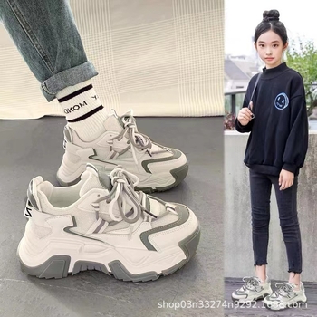 Dječje tenisice za djevojčice s flecom, 2025 novi model, casual dad shoes za proljeće i jesen