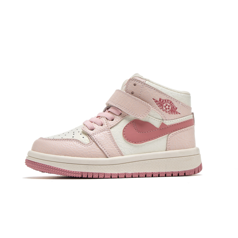 Adidași baschet pentru copii, înălți, cu căptușeală pufoasă, partea superioară din piele naturală, închidere Velcro, talpă din cauciuc, respirabili, unisex, pentru vârste 7–16 ani, lansare toamnă 2025