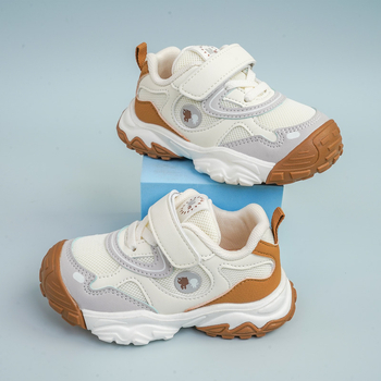 Jimmy Bear Pantofi sport copii pentru alergare - partea superioară din piele artificială, închidere Velcro, talpă EVA ușoară, model cu dungi, pentru copii 4–6 ani, unisex