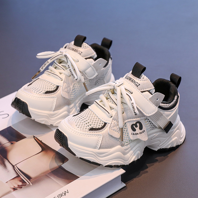 Dječje tenisice s mrežastim gornjim dijelom, Velcro kopčanje, dizajn crtani, ljeto, unisex