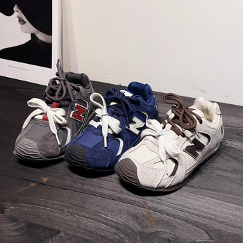 Pantofi sport pentru copii cu închidere Velcro, unisex, partea superioară din Super Fiber, talpă din cauciuc, model cu design armonizat, toamna 2025