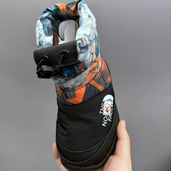 Ghete de copii până la gleznă, unisex, Iarnă 2025, partea superioară din nylon impermeabil, talpă din cauciuc, pentru copii 4–16 ani