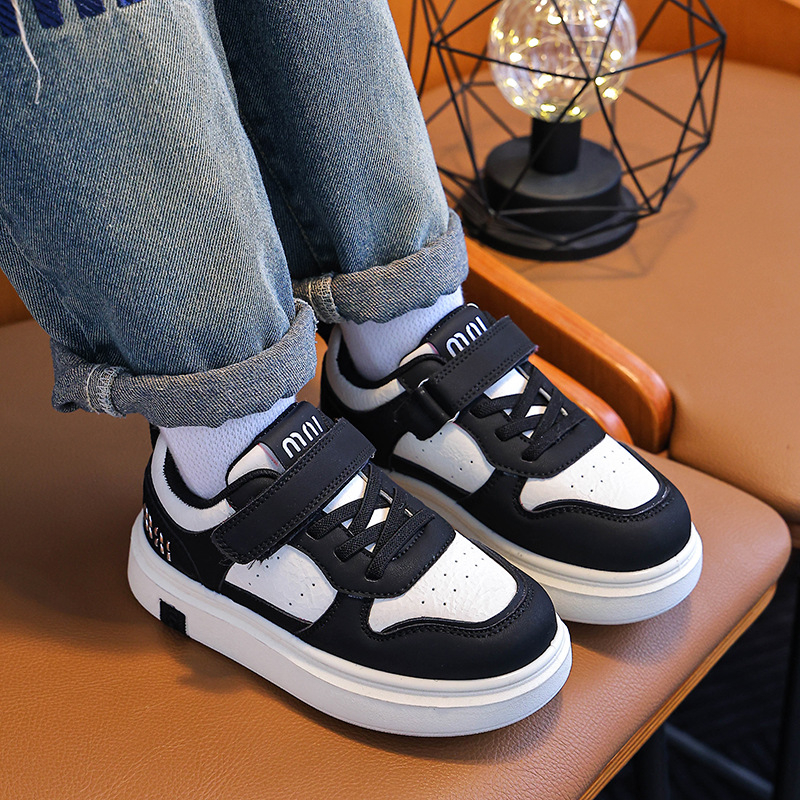 Pantofi sport pentru copii - partea superioară PU, talpă PVC, închidere Velcro, rezistenți la abraziune (Unisex, Vară, Lansare Primăvara 2025)