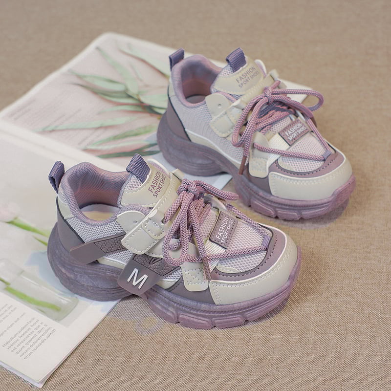 Dad Shoes pentru adolescenți — partea superioară din piele sintetică, rezistență la uzură, talpă din cauciuc, unisex (13–16 ani)