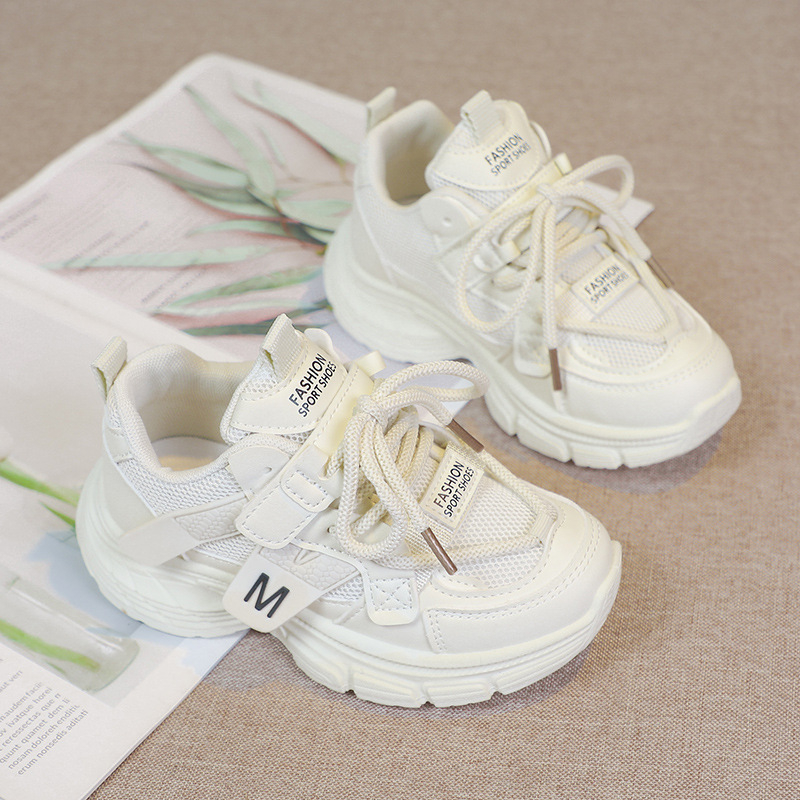 Dad Shoes pentru adolescenți — partea superioară din piele sintetică, rezistență la uzură, talpă din cauciuc, unisex (13–16 ani)