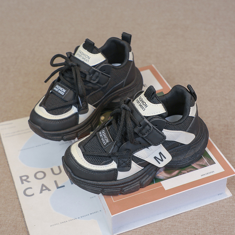 Dad Shoes pentru adolescenți — partea superioară din piele sintetică, rezistență la uzură, talpă din cauciuc, unisex (13–16 ani)