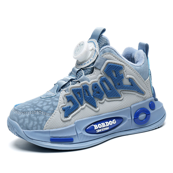 Adidași pentru copii cu închidere prin nasturi, căptuțiți cu fleece, impermeabili și antiderapți, partea superioară din piele sintetică, talpă EVA, pentru vârste 4–16 ani, potriviți pentru iarnă, primăvară și toamnă