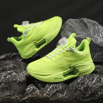 Dječje tenisice za trčanje s prozračnim mrežastim gornjim dijelom, gumom na potplatu, zatvaranje rotirajućom kopčom, otporne na habanje i protiv klizanja, za uzrast 4–16 godina, unisex