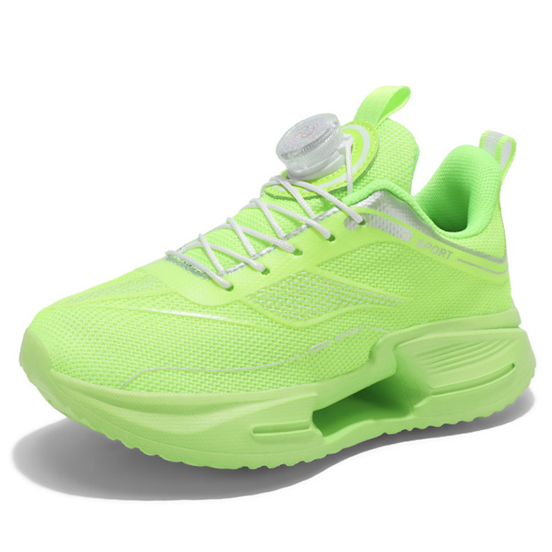 Dječje tenisice za trčanje s prozračnim mrežastim gornjim dijelom, gumom na potplatu, zatvaranje rotirajućom kopčom, otporne na habanje i protiv klizanja, za uzrast 4–16 godina, unisex