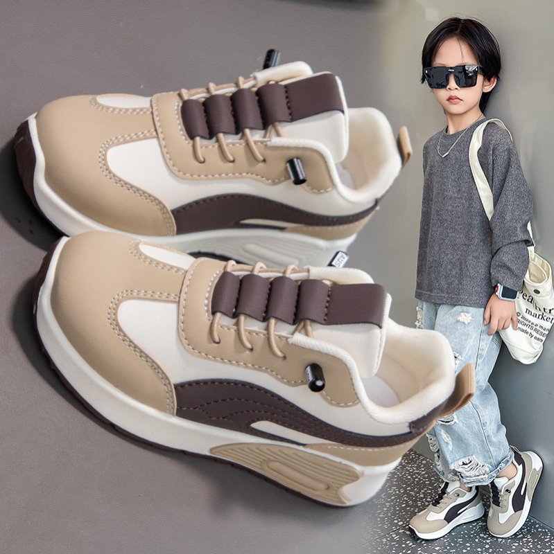 Dječje sportske tenisice za dječake – gornji dio od sintetičke kože, potplat od sintetičke gume, vodootporne i otporne na habanje, uzrast 4–12 godina