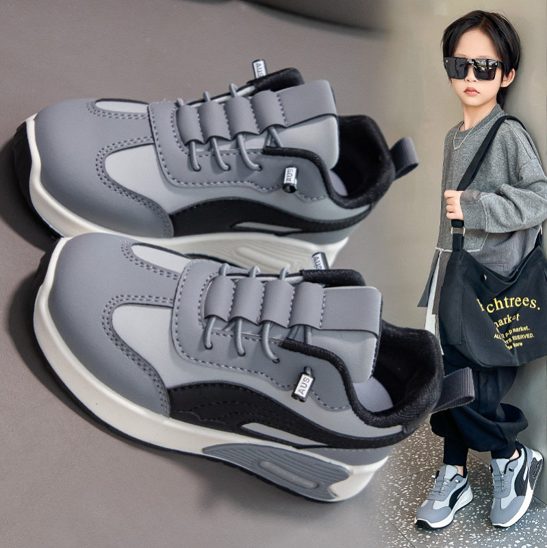 Dječje sportske tenisice za dječake – gornji dio od sintetičke kože, potplat od sintetičke gume, vodootporne i otporne na habanje, uzrast 4–12 godina