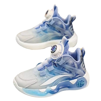 Pantofi sport pentru copii unisex, partea superioară din piele artificială respirabilă, închidere cu nasture rotativ, pentru vârste 4–12 ani, lansare toamnă 2024