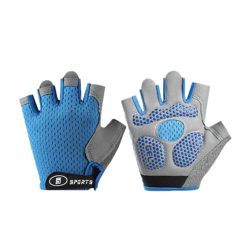 Dječje rukavice za sport s pola prsta, prozračne, poliester, protuklizne, za uzrast 3–14 godina