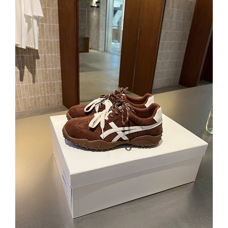 Ženske tenisice od prave kože s debelim potplatom za povećanje visine, visok dizajn 3–7 cm, gumena potplat, prednje vezivanje