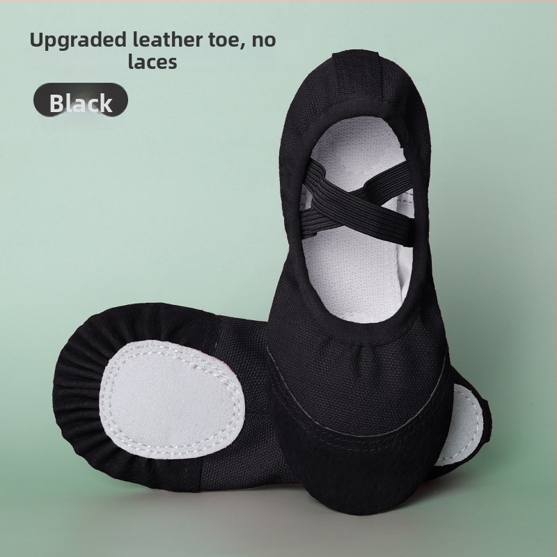 Plesne cipele za djecu i odrasle – platnene gornji dio, kožna potplata; dišuće, lagane, otporne na habanje; pogodne za balet i moderni ples