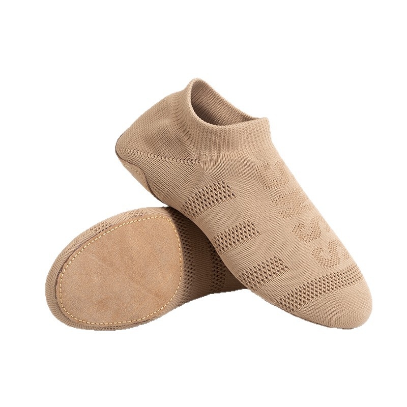 Plesne cipele za djecu, unisex, kožna potplata, prozračni mrežasti gornji dio, balet/moderni ples/latinski ples