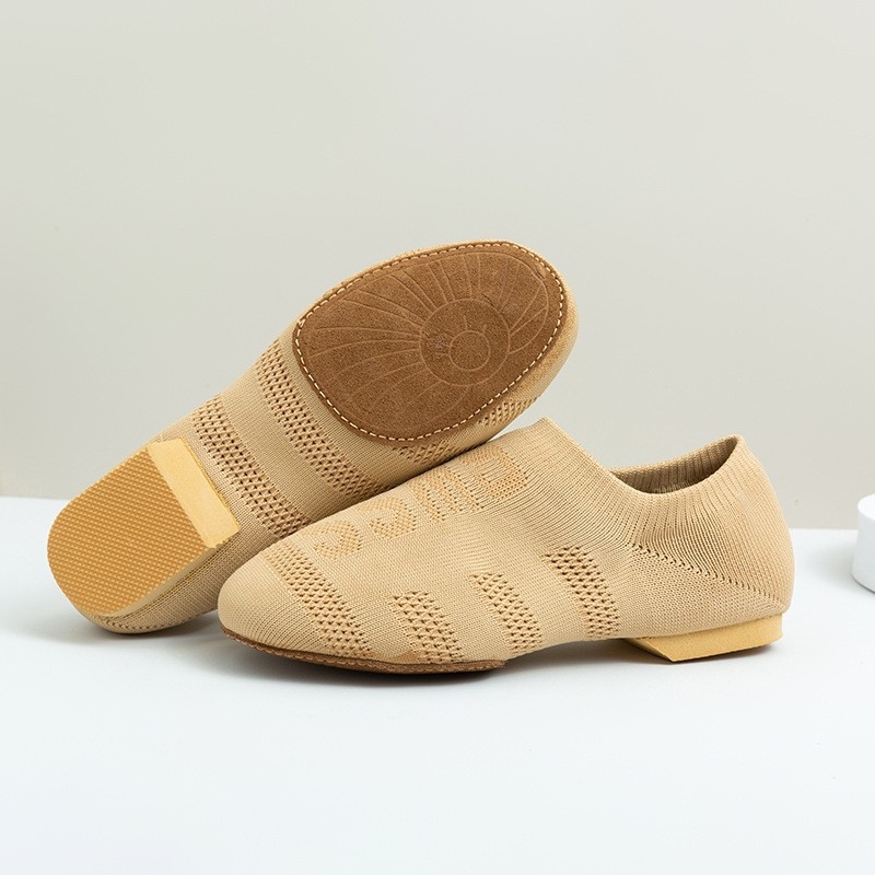 Plesne cipele za djecu, unisex, kožna potplata, prozračni mrežasti gornji dio, balet/moderni ples/latinski ples