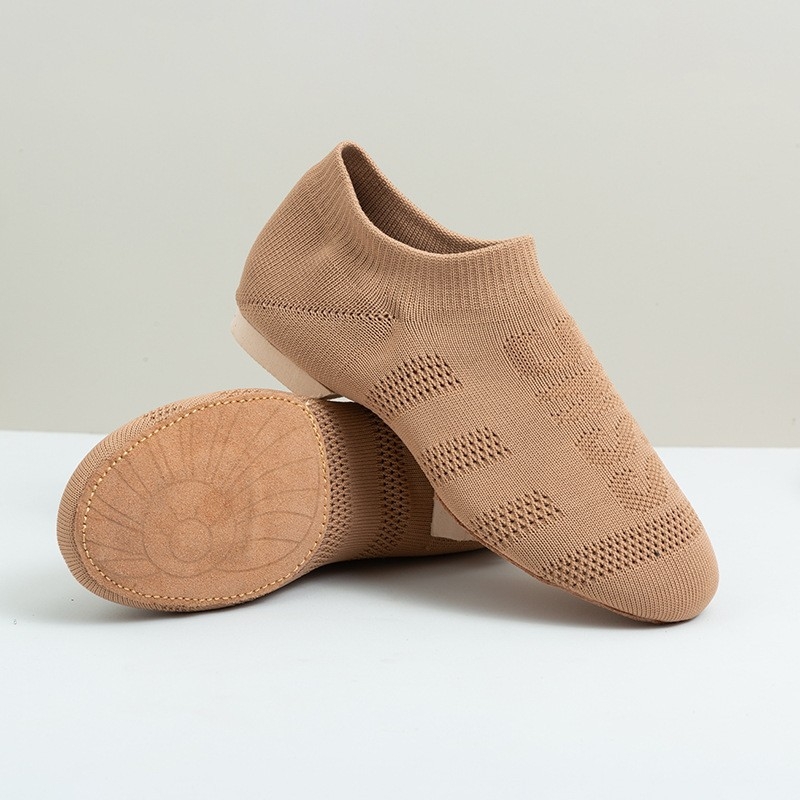 Plesne cipele za djecu, unisex, kožna potplata, prozračni mrežasti gornji dio, balet/moderni ples/latinski ples