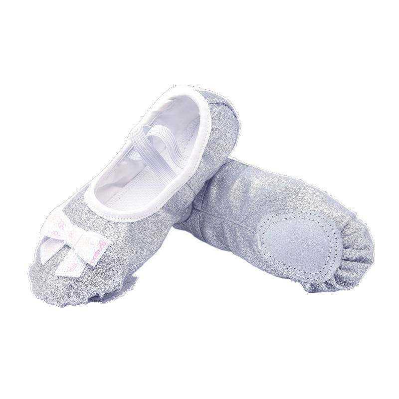 Dječje baletanke s mekanom kožnom sole, gornji dio od pamuka, dizajn mačje šape – za djevojčice, plesne probe