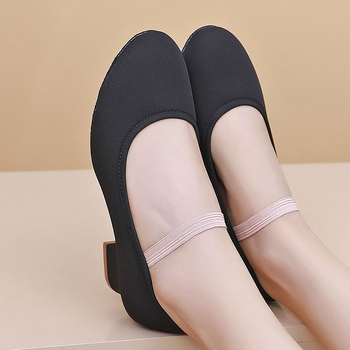 Dječje ženske baletne cipele za trening, prozračne, lagane, kožna potplata, gornji dio od pamuka, za balet, moderni ples i latino