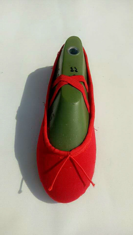 Dječje plesne cipele za balet, platneni gornji dio, kožna đonova