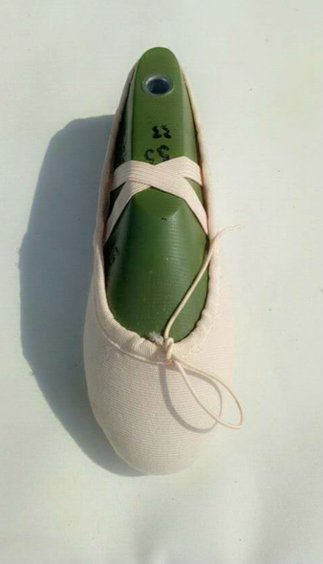 Dječje plesne cipele za balet, platneni gornji dio, kožna đonova