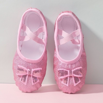 Dječje baletne cipele za djevojčice, mekani potplat, pamuk gornji dio, za plesnu vježbu