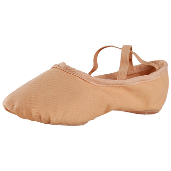 Unisex Παπούτσια Χορού για Παιδιά – Καμβάς Επάνω, Δερμάτινη Σόλα, Μπαλέτο