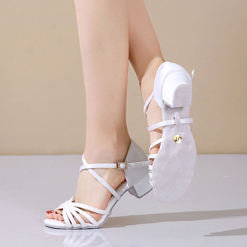 Gyerekek latin tánc cipő, puha bőrtalp, könnyű, csúszásmentes, kopásálló