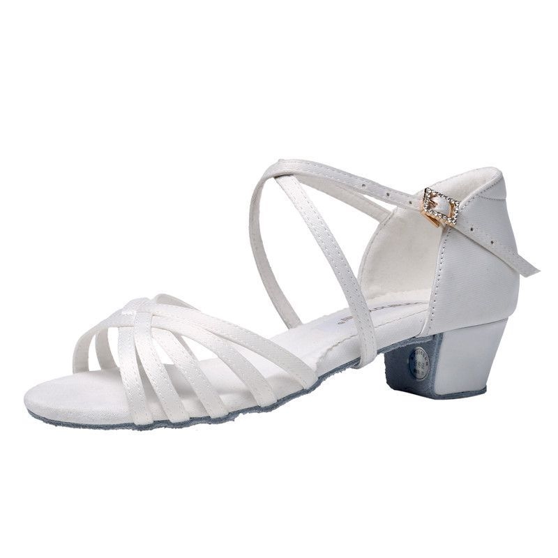 Gyerekek latin tánc cipő, puha bőrtalp, könnyű, csúszásmentes, kopásálló