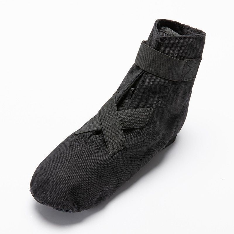 Férfi Velcro-os Vászon Jazz Tánc Cipő, Bőr Talppal, Magas Szárú, Légáteresztő