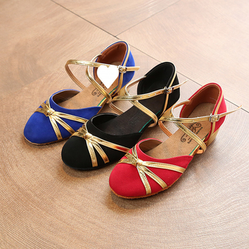 Pantofi de dans latino pentru copii Cha Cha – talpă moale