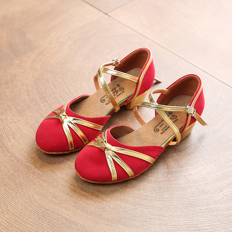 Pantofi de dans latino pentru copii Cha Cha – talpă moale