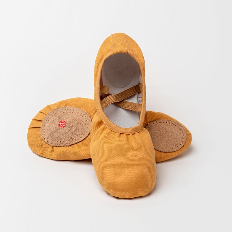 Παιδικά παπούτια χορού για μπαλέτο, μοντέρνους και λατινικούς χορούς — unisex, μαλακή σόλα, αναπνέοντα, ελαφριά (άνω μέρος: καμβάς, βαμβάκι; σόλα: βαμβακερός καμβάς; πάχος: μεσαίο)