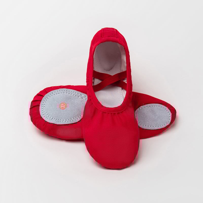 Παιδικά παπούτια χορού για μπαλέτο, μοντέρνους και λατινικούς χορούς — unisex, μαλακή σόλα, αναπνέοντα, ελαφριά (άνω μέρος: καμβάς, βαμβάκι; σόλα: βαμβακερός καμβάς; πάχος: μεσαίο)